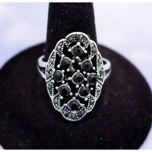 Vintage Victorian Long Navette Ring - S13